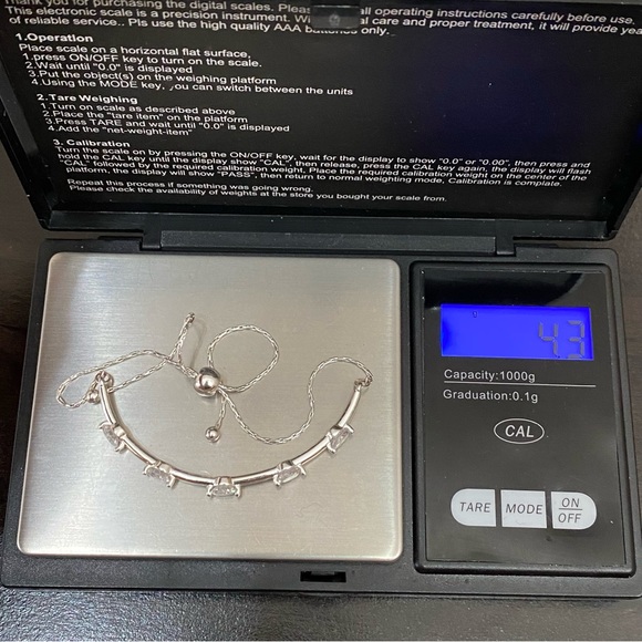 Silver-tone CZ Cubic Zirconia Slider Bolo Bracelet - Picture 11 of 14